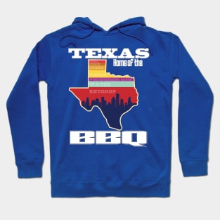 Texas BBQ sauce recipe outline grphic Hoodie